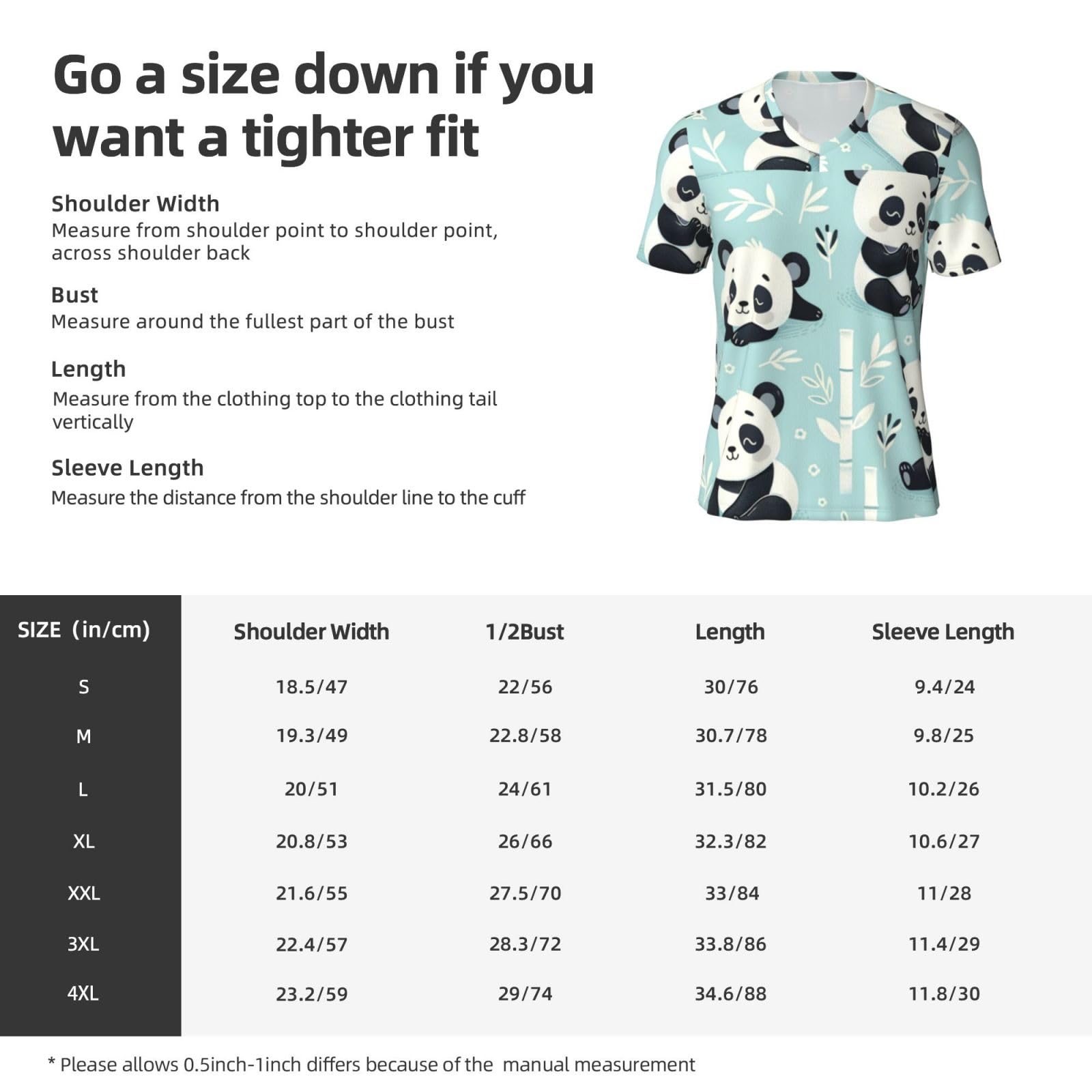 Stylish Athletic Sports Jersey Cute-Pandas Men's Rugby Jersey Medium Black