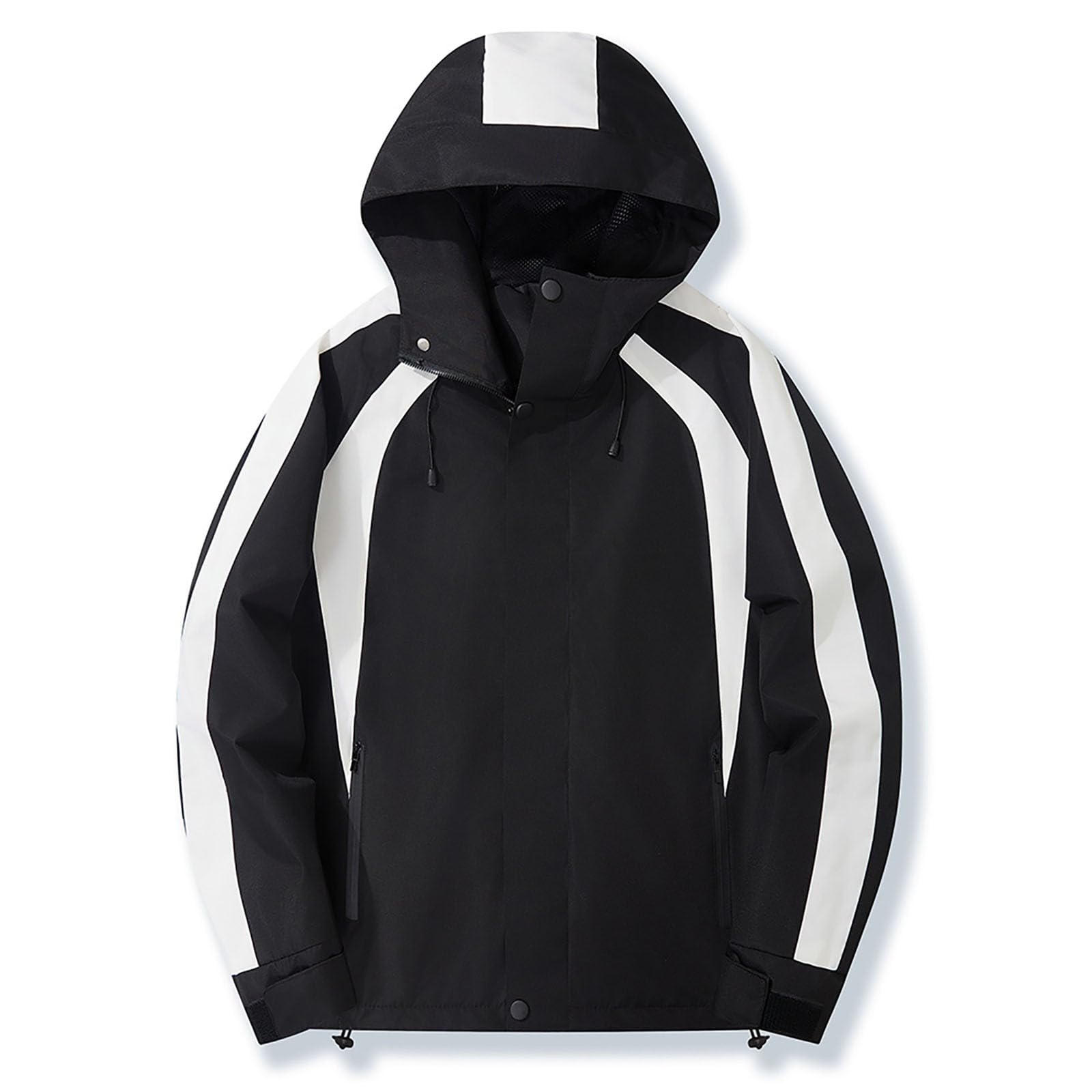 Antivento Uomo Impermeabile Giacca Con Cappuccio Sport Top con Cordoncino Abbigliamento Confortevole Traspirante Qualità Superiore Giacca Leggera per Viaggi
