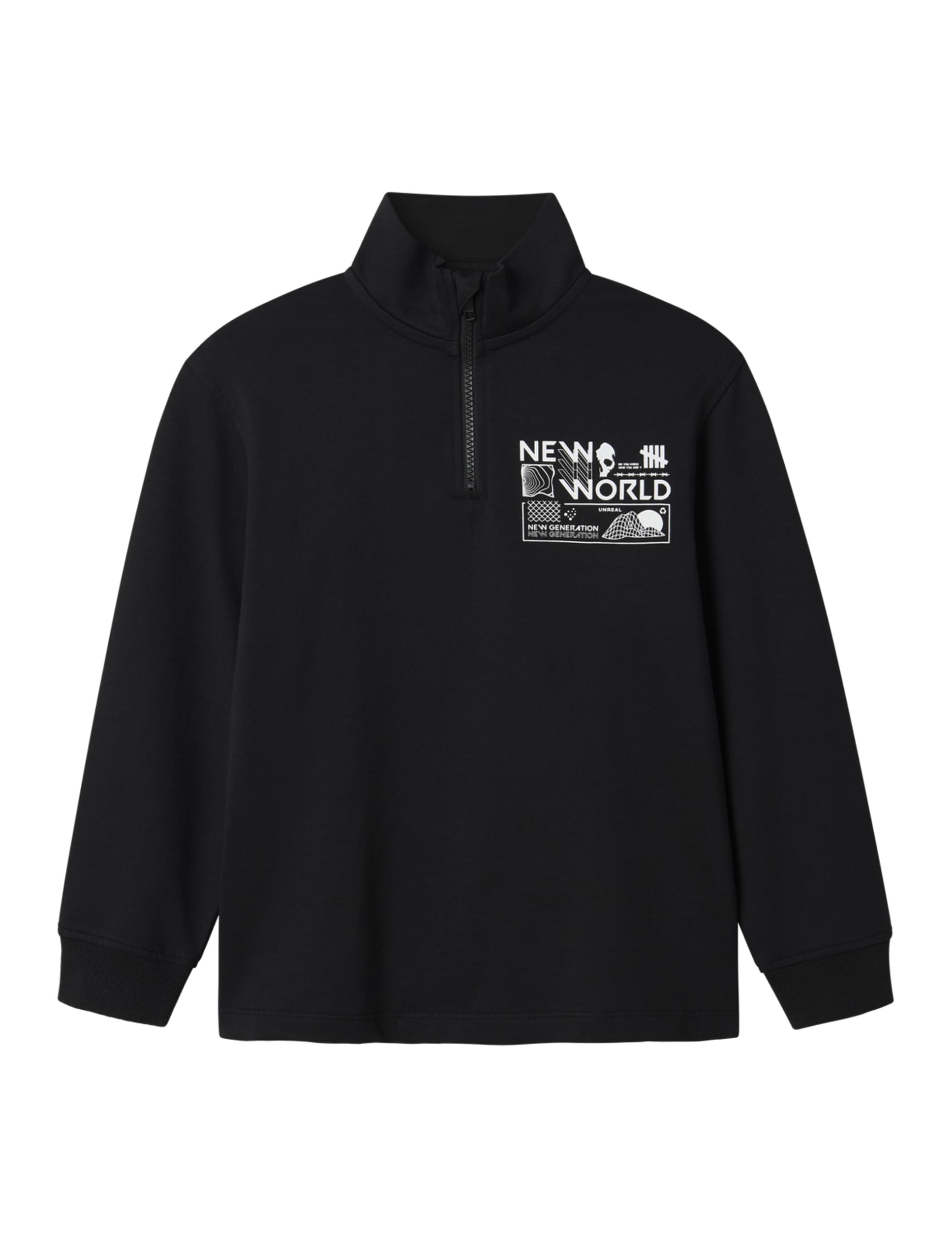 NAME IT Jungen Nkmkimba Ls Nreg Half Zip Sweat Unb