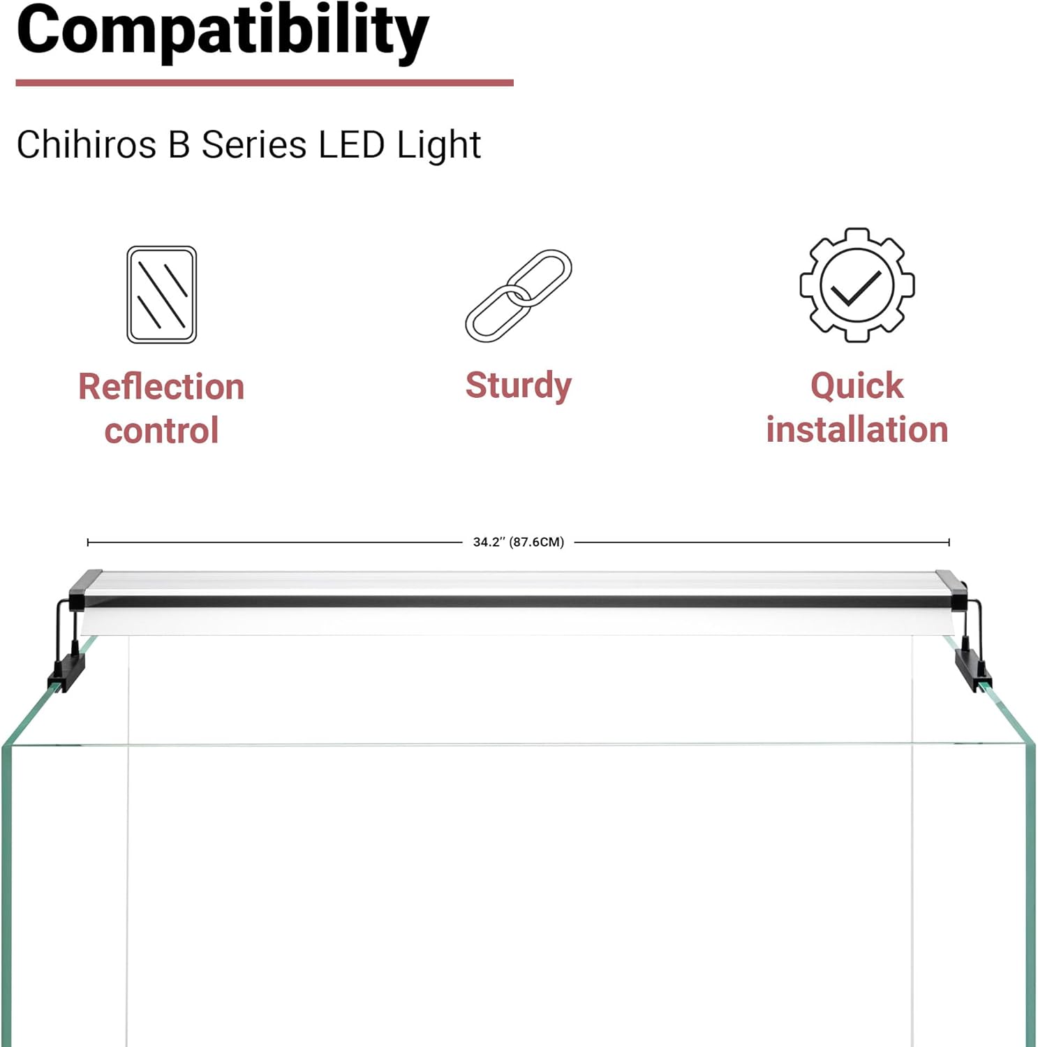 Chihiros B Series Light Shade with Mirror - B90