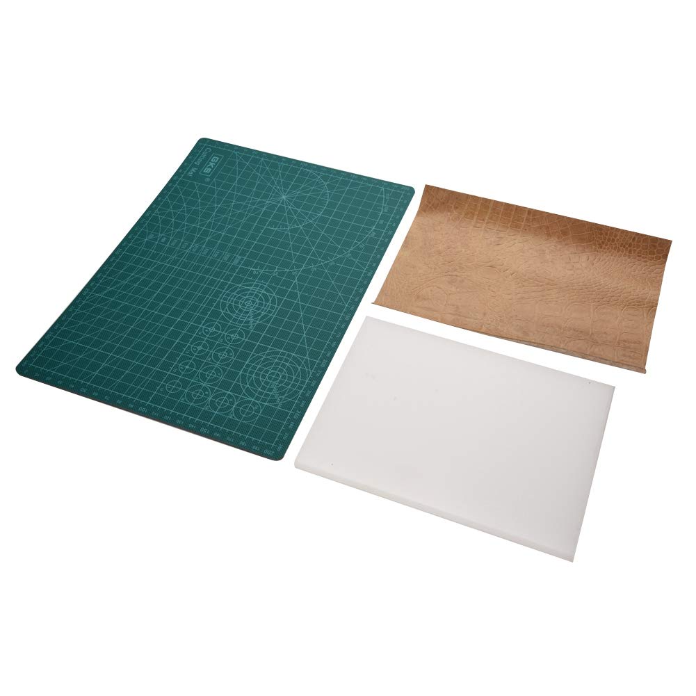 Kit de herramientas de trabajo Leathercraft, 42 piezas Herramientas de artesanía de cuero Kit de punzonado Costuras de trabajo Conjunto de costura Groover Herramientas de estampado de martillo