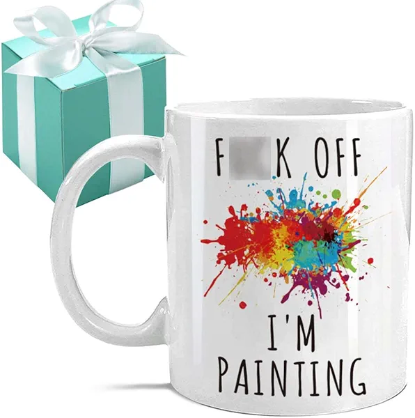 I'm Painting Funny Painter Gifts for Artist Mom Dad Boyfriend Girlfriend Husband Wife - Art Teacher Appreciation Gift - Artist Painter Artwork Lover Coffee Mug - Graduation Gifts for Art Student
