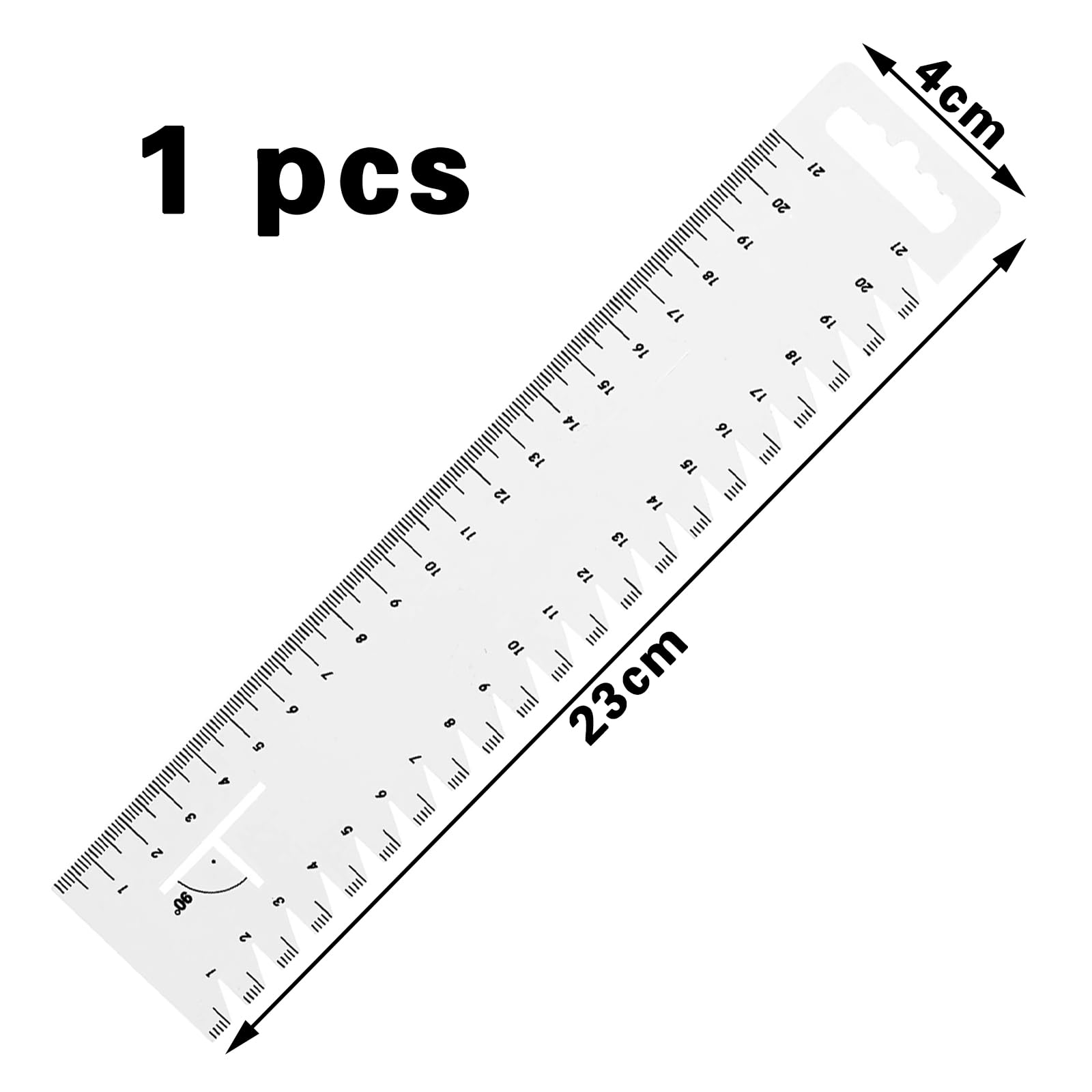 Näh Lineal Set 4-teilig | Flexible Kurvenlineale | Transparent