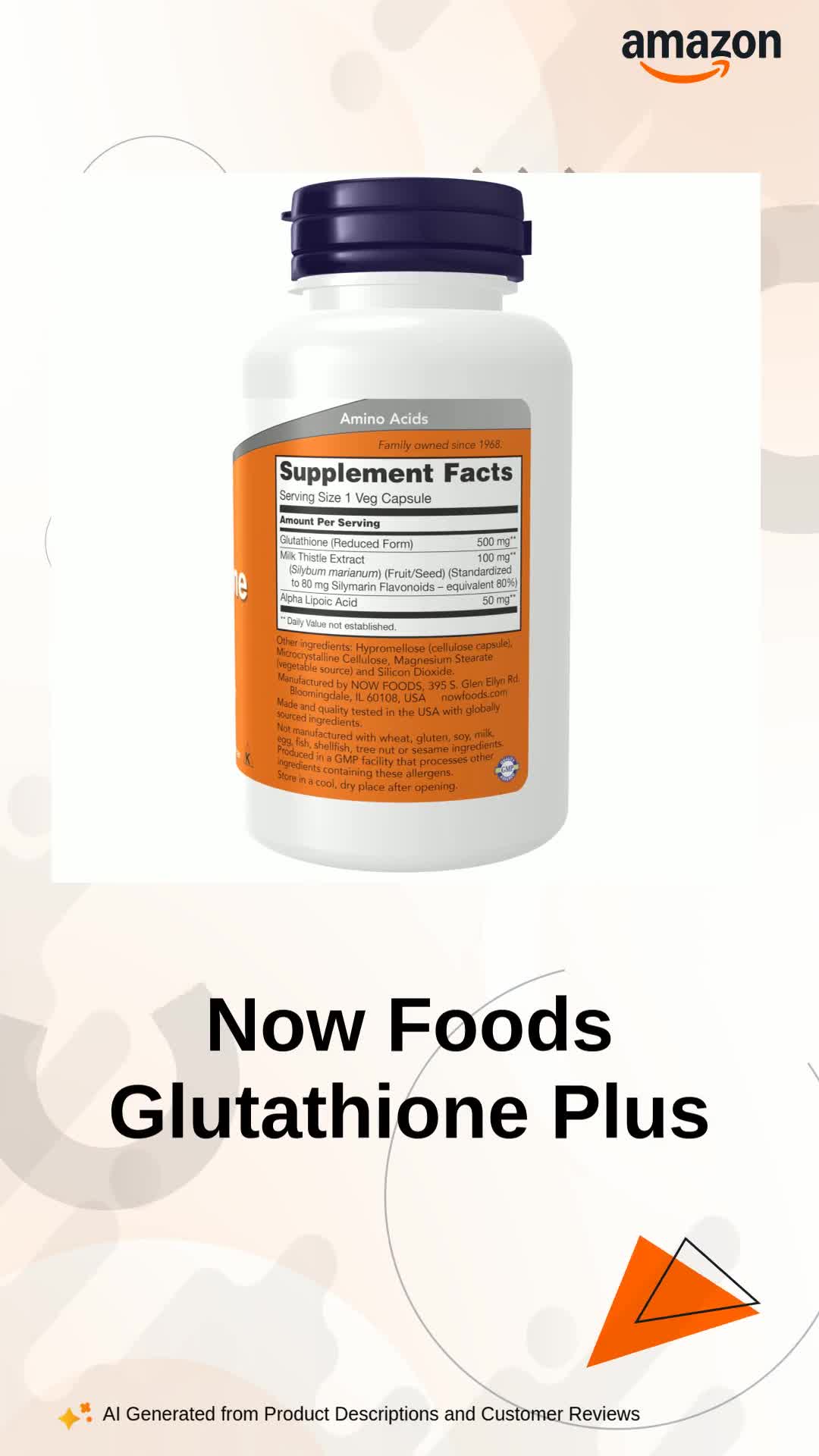 Now Foods Glutathione Plus Capsules