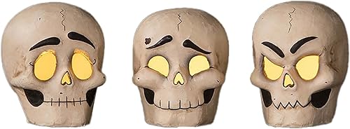 Paper Mache - Juego de 3 farolillos para Halloween