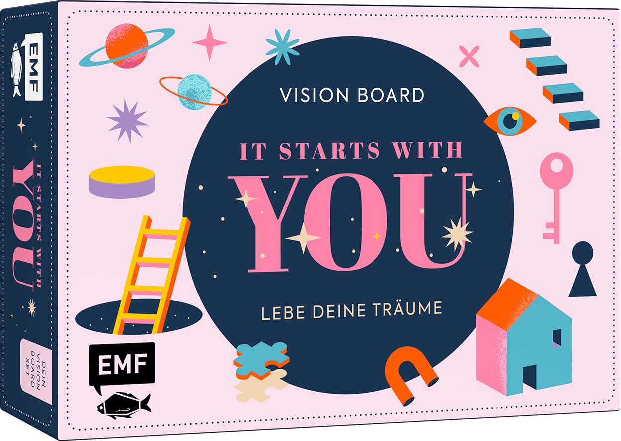 Vision Board Kit: Vision Journal, Inspirationsvorlagen und Aufgabenkarten