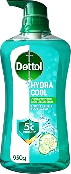 Dettol Anti Bacterial pH-Balanced Body Wash, Hydra Cool 950g