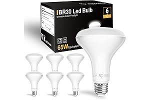 Dalattin 6 Pack BR30 LED Bulbs: Daylight 5000K, Dimmable Flood Lights with 800 Lumens