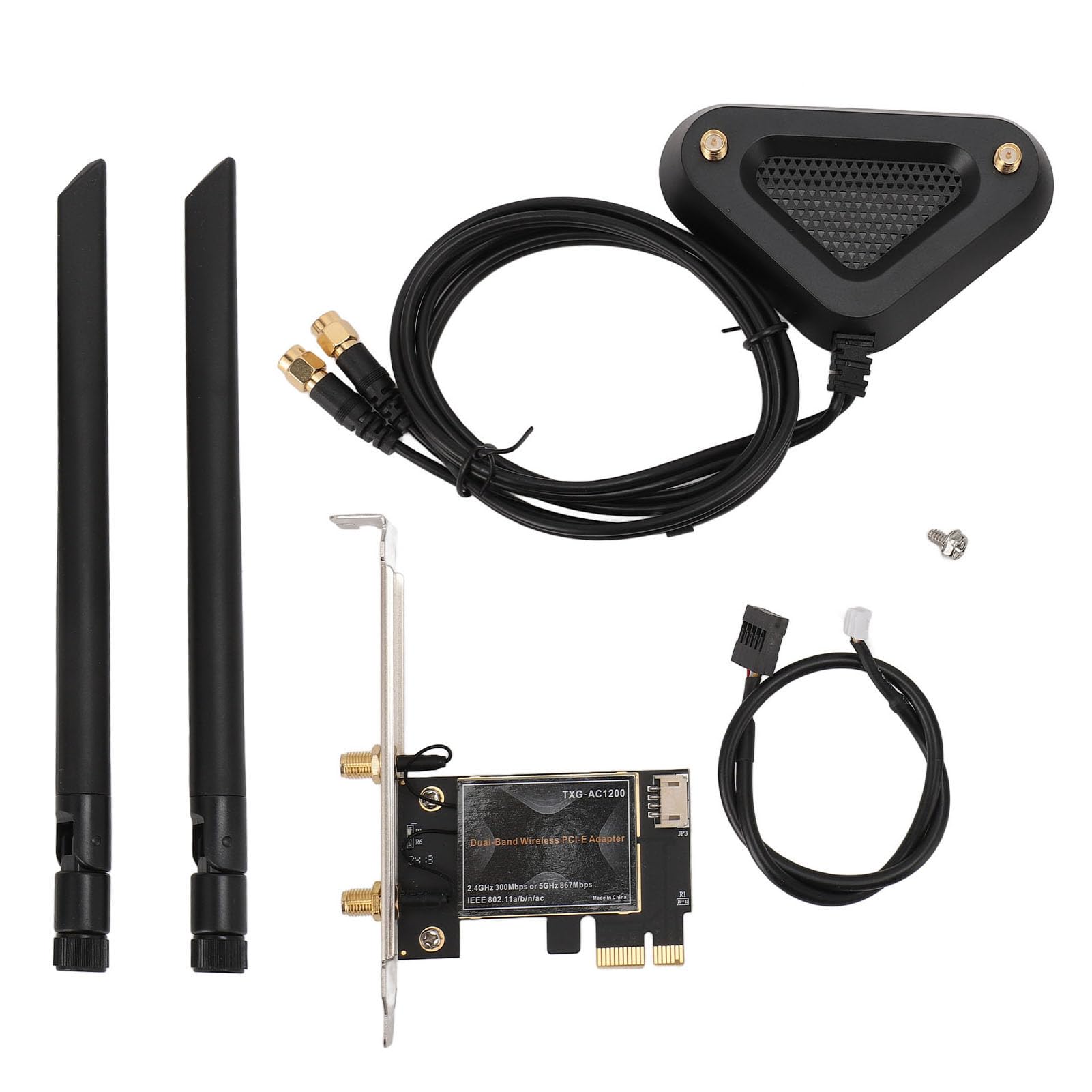 Amazon | PCIE WiFi 6E ワイヤレスカード、最大 2400Mbps 8DB デュアル