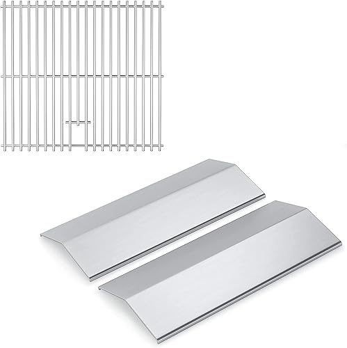 Hisencn Rejillas de parrilla para Home Depot Nexgrill 820-0033, rejillas de cocción de 14.5 x 13 17 y tienda de calor de 13 pulgadas, piezas de