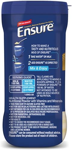 Miniatura 3 de Ensure-Powder Complete Balanced Nutrition Sabor Vainilla 400gm Tarro 10 unidades