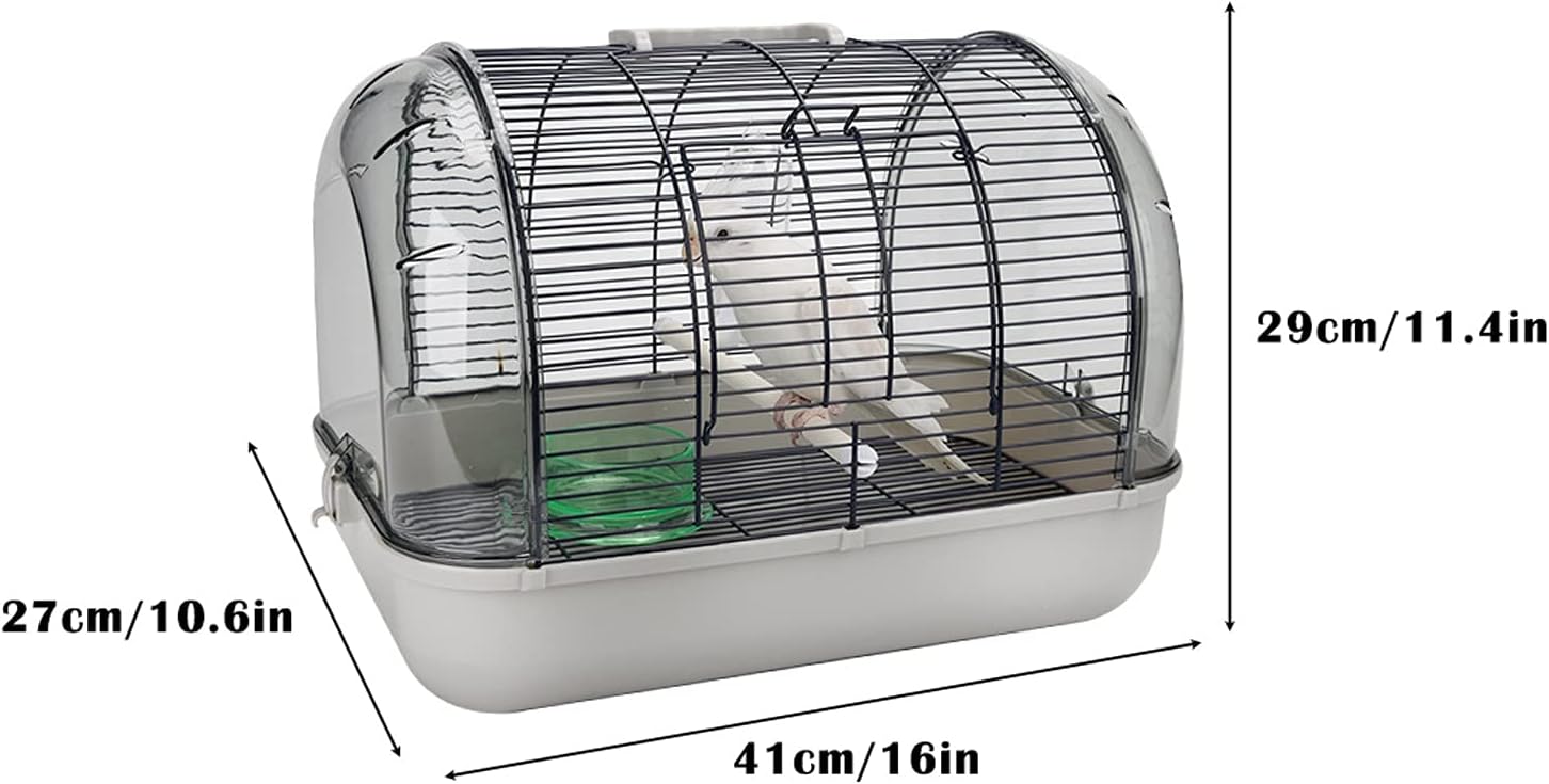 Cage Weight Bird Carrier Stainless Steel Portable Pet Bird Cage Transparent Bird Travel Cage for Small Birds Bird Cage
