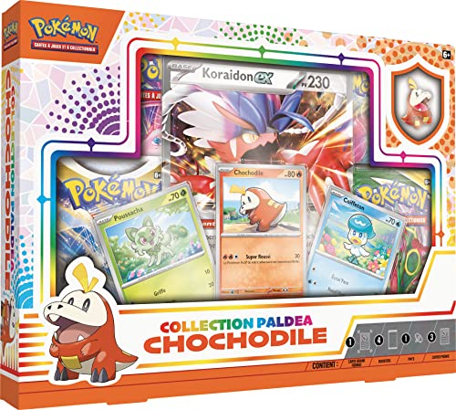 Pokemon | Collection Paldea - Coffret Coiffeton, Chochodile ou Poussacha | Modèle aléatoire | Jeu de Cartes à Collectionner| A partir de 6 Ans | 1 à 2 Joueurs | 10-20 Min