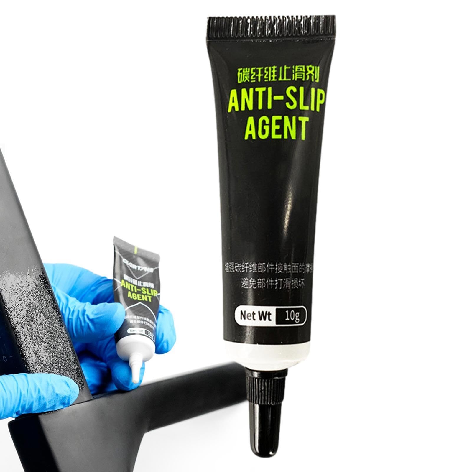 Generic Antideslizante De Fibra De Carbono Para Bicicleta, Pasta De Carbono, Grasa Portátil, Lubricante Antideslizante, Gel De Montaje, Cómodo De Sostener, 10 G