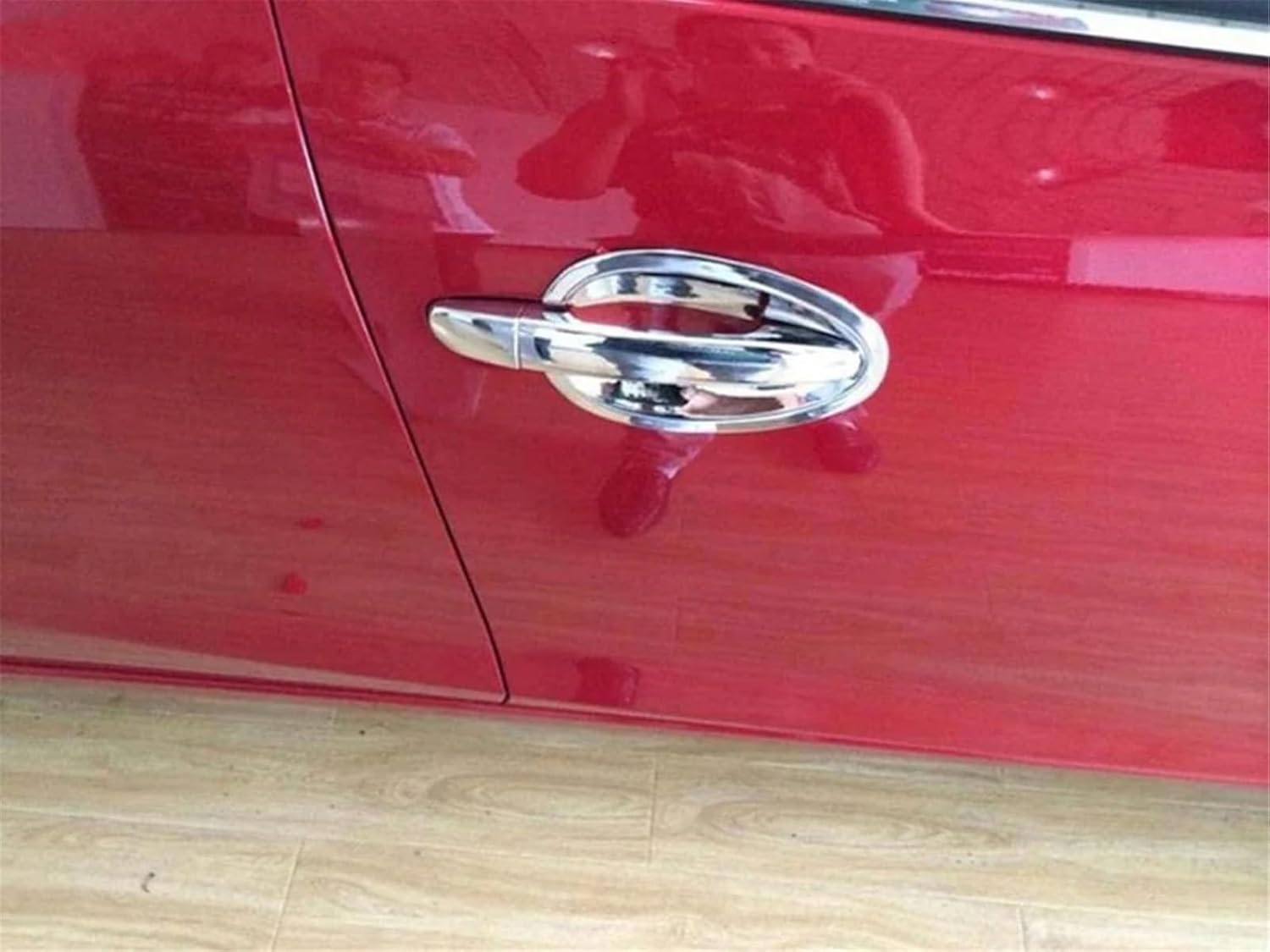 Car Door Handle Cover Compatible with Mazda 3 for Axela 2013 2014 2015 2016 2017 2018 Car Side Door Handle Catch Cover Trim Molding Garnish