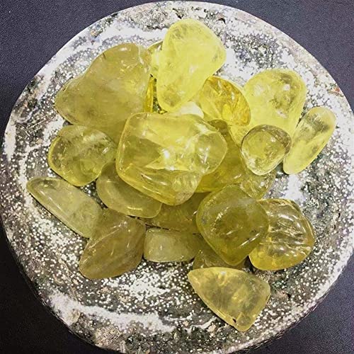 Pierre à rouler en citrine naturelle de 100g pour décoration de maison