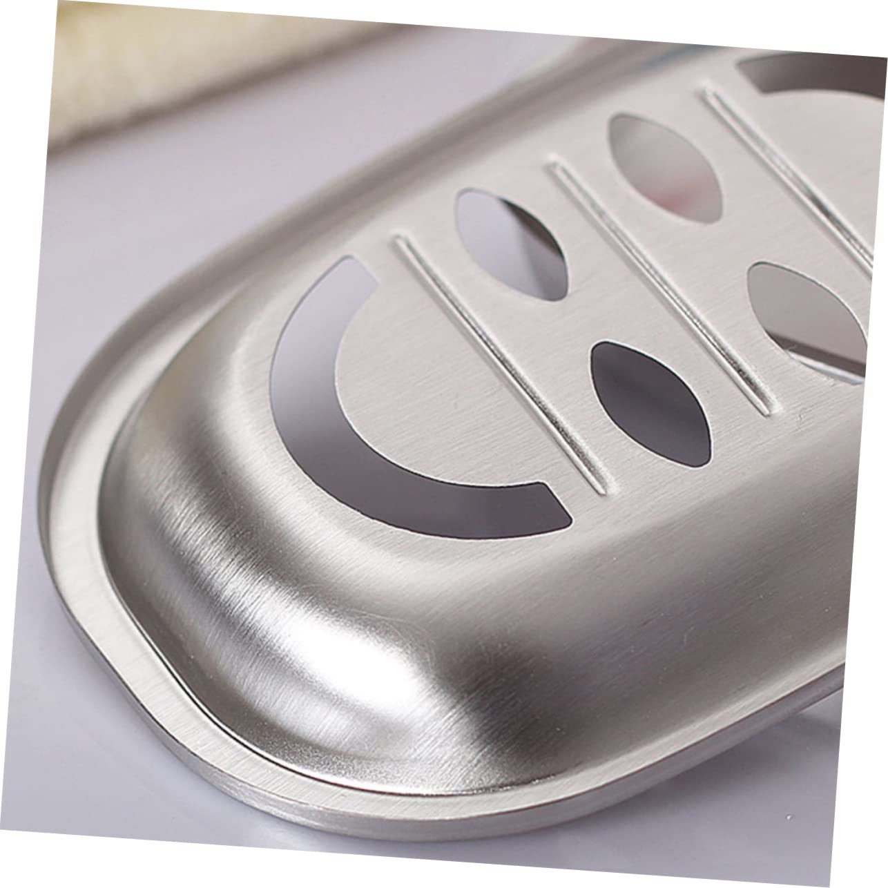 Ciieeo Jabonera de Acero Inoxidable de Doble Capa 3 Unidades Escurridor para Bañera Y Cocina.