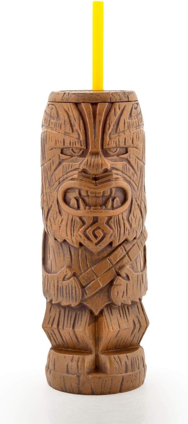 Geeki Tikis Star Wars Chewbacca Tumbler | Official Star Wars Collectible Plastic Tiki Style Cup | Holds 21 Ounces