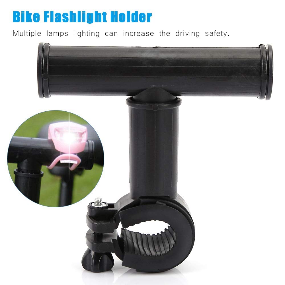 Extension De Guidon Vélo - Support Pour Lampe, Compteur, Avertisseur, Avec Clé De Serrage, Noir