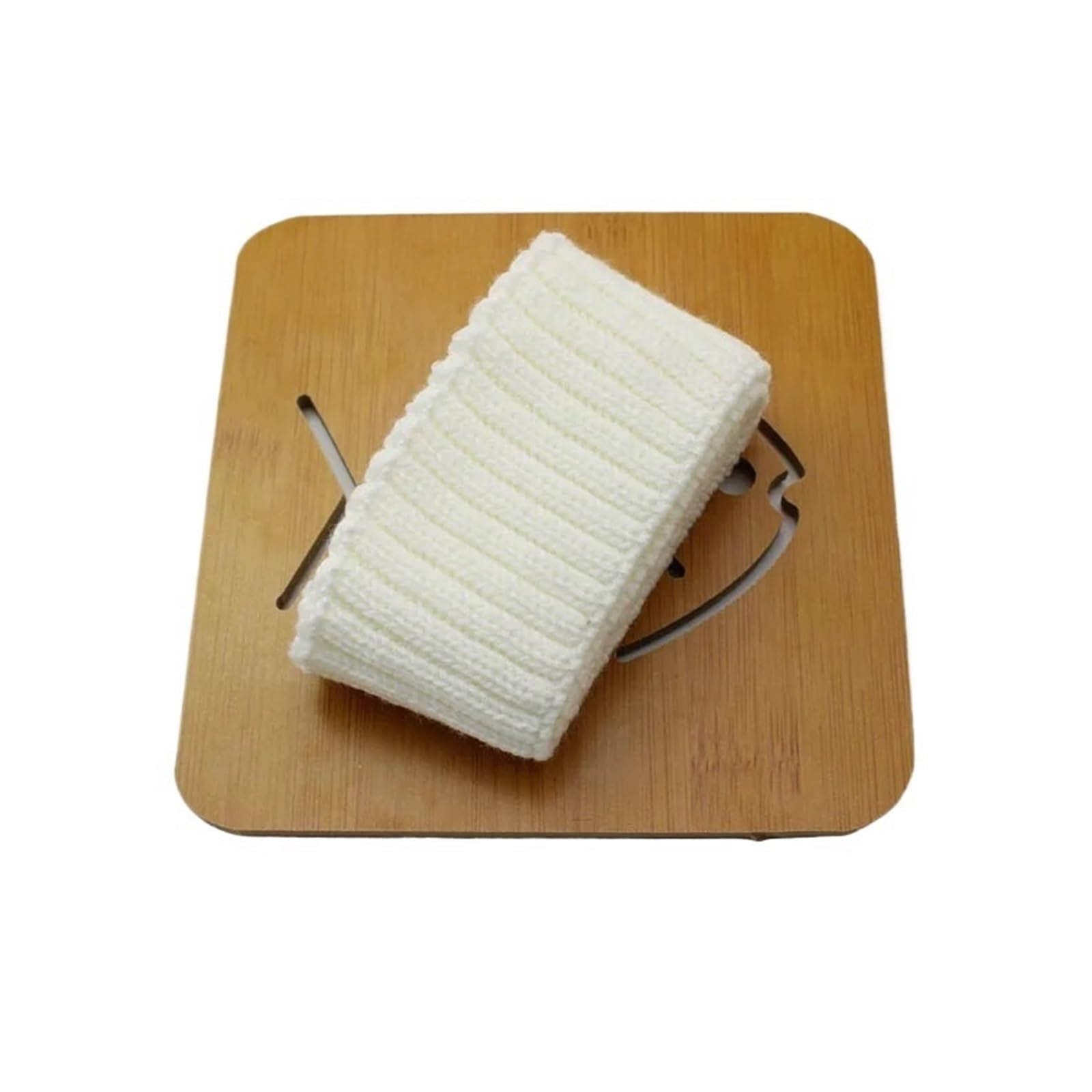 Ribbed Knit Cuff 7x75cm 1Pcs Rib Knit Fabric Making Cuffs on Sleeves Stretchy Sewing Accessories for Sweatshirt Bottom Collar(White)