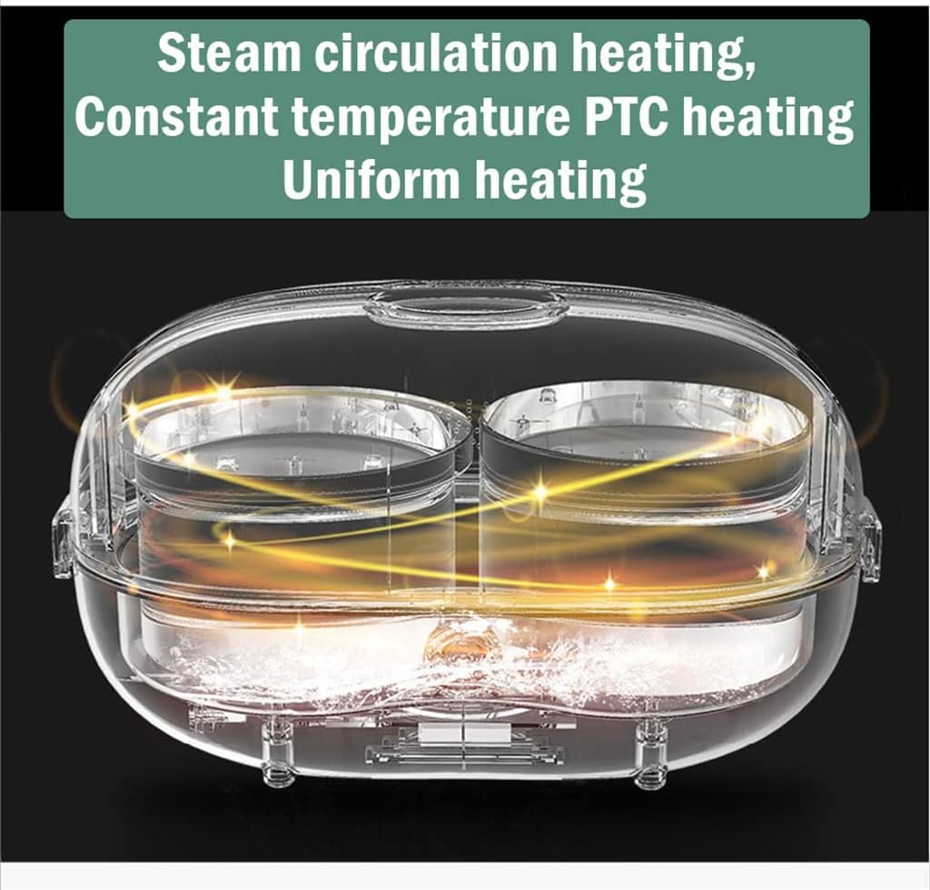 Portable Electric Heating Stainless Steamer Boiling Steel Lunch Box Home Rice Cooker Food Warmer