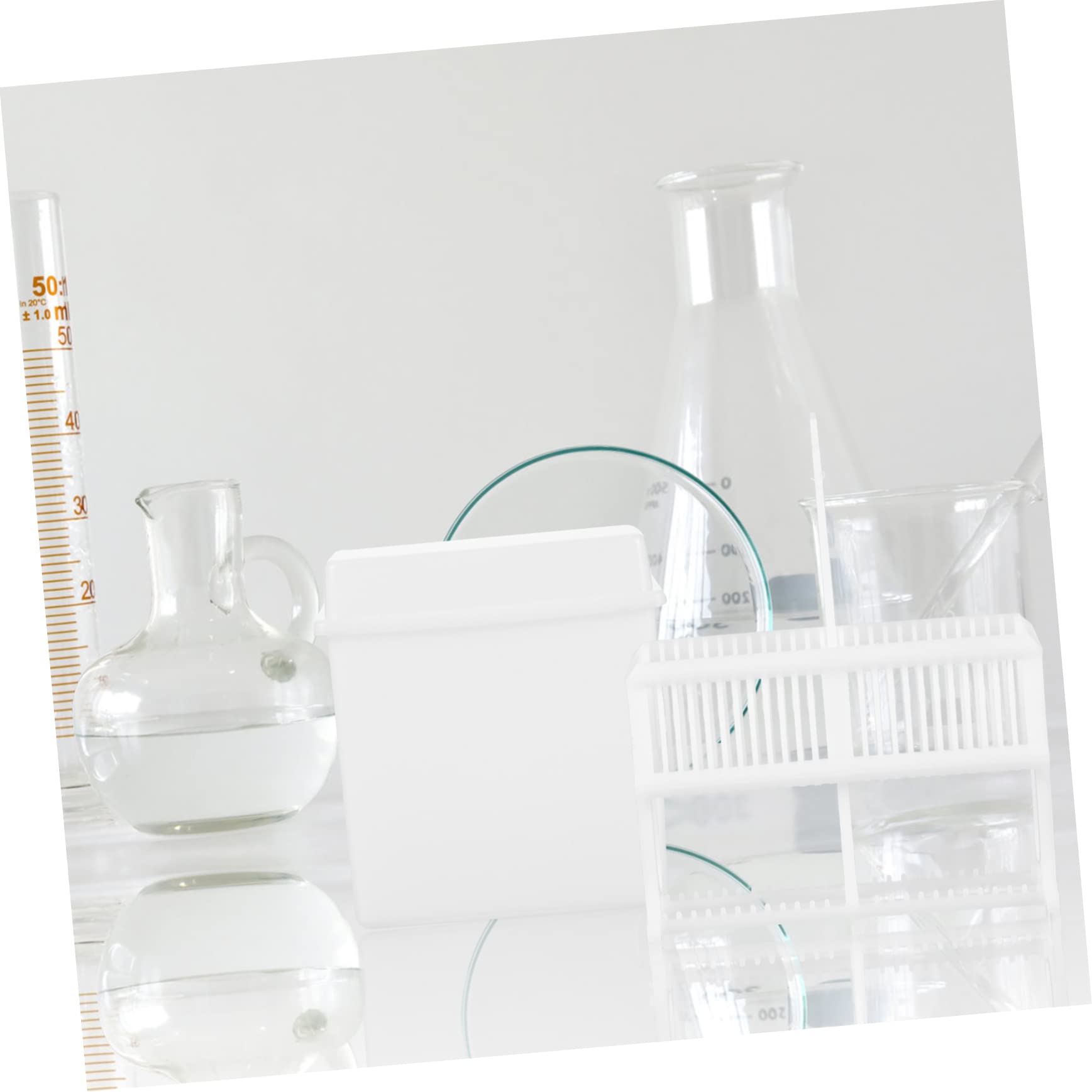BELLIFFY 1 Set Slide Rack Cool Gadgets Microscope Slides for Drain Rack Storage Holder Microscopes with Slides Prepared Microscope Slides Microscope Accessory Lab Plastic White