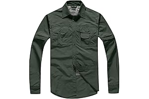 Men's Long Sleeve Work Shirts Breathable Quick Dry Tactical Shirt