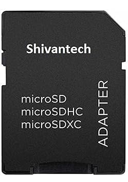SHIVANTECH MicroSD to SD Memory Card Adapter Card Reader (Black)
