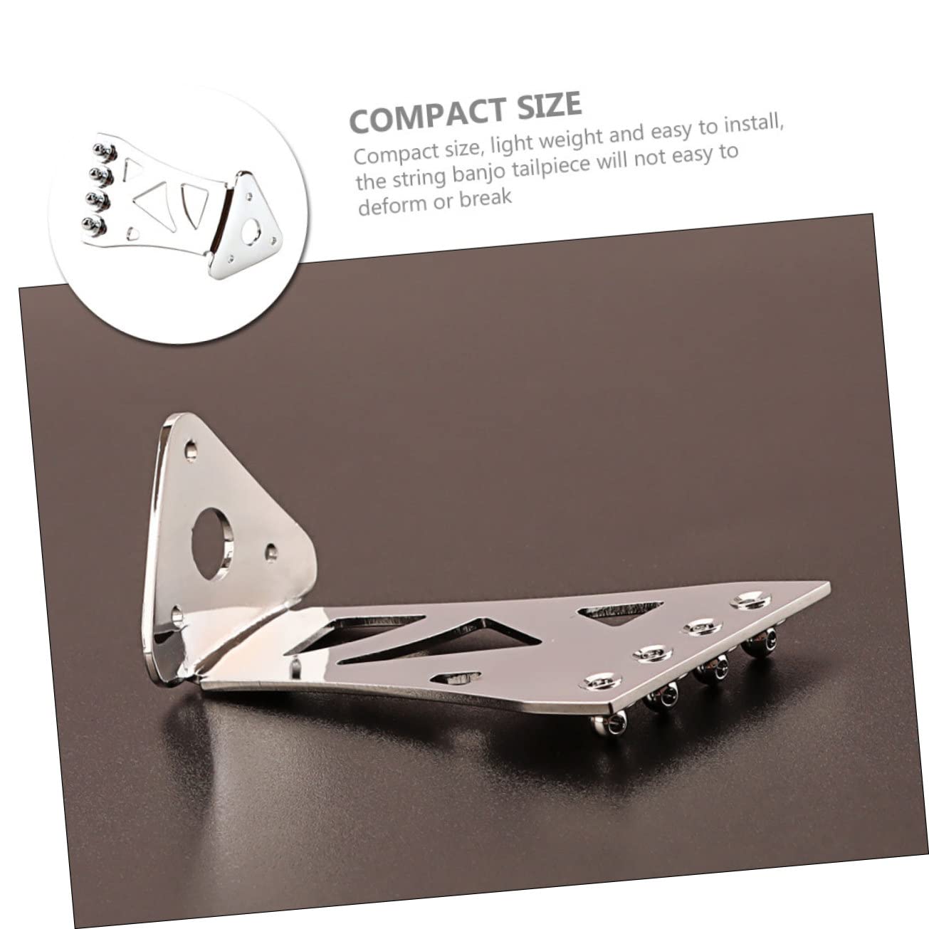 ifundom 4pezzi Metal Banjo Tailpiece Per Chitarra Accessorio Strumentale Per Banjo Corde Migliora Tonalità e Volume Design Classico e Resistente
