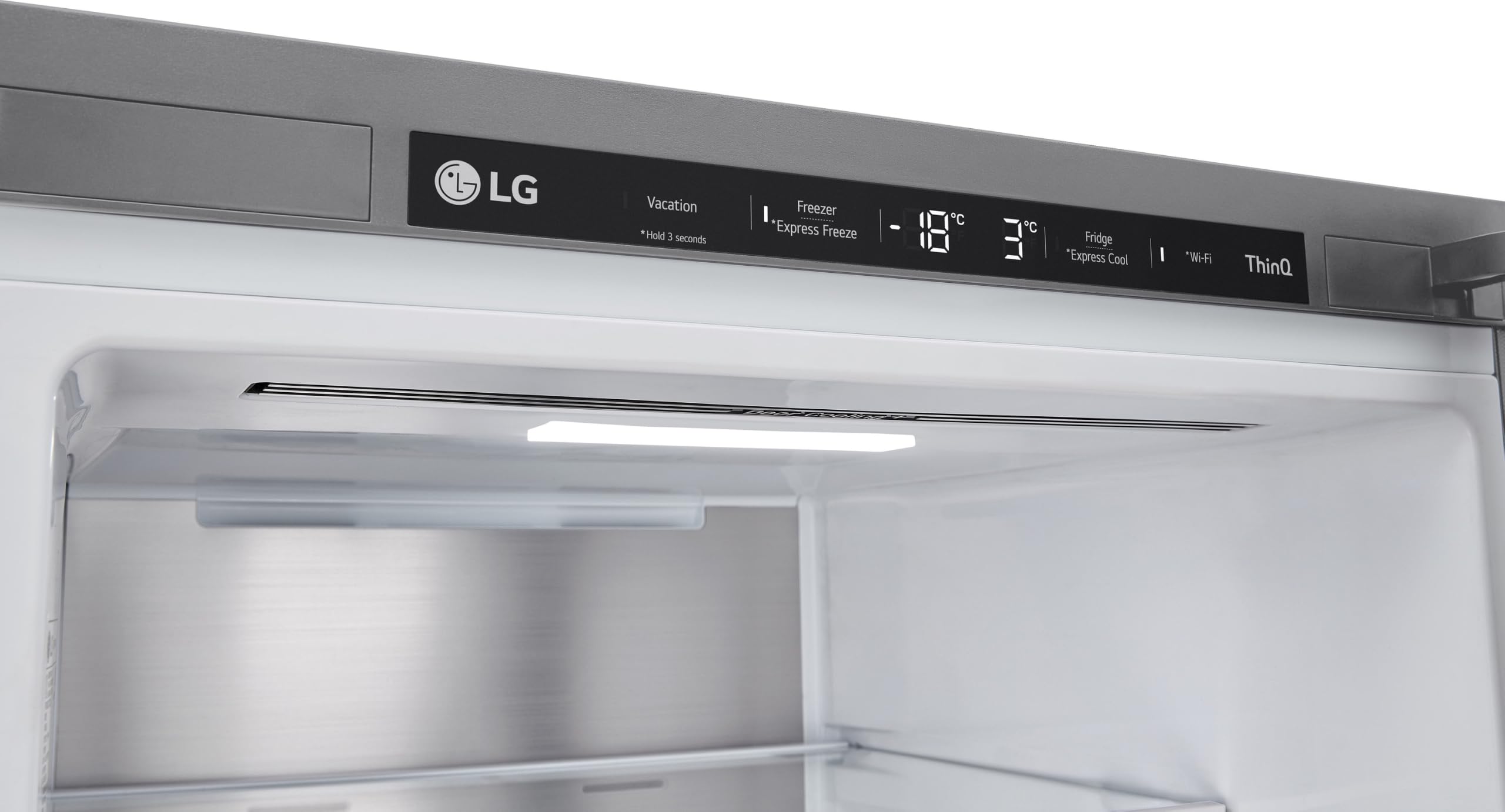 LG GBG5160CPY Kühl-/Gefrierkombination (349 L, Energieklasse C) mit InstaView, Smart Inverter Compressor, DoorCooling+, Food Cover, Silber