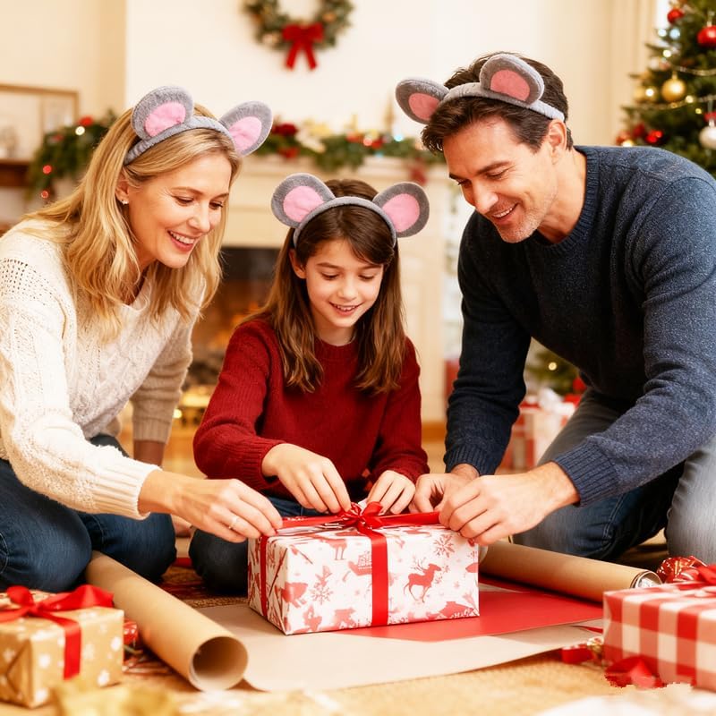 YOWOCAL Animal Ear Headband,Elastic Hair Hoop For Animal Cosplay Dress Up Costume Halloween Christmas Party Decoration - Image 3