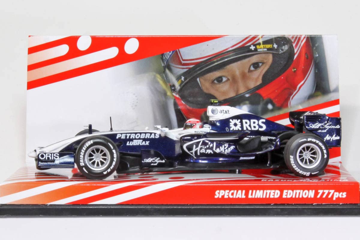 Amazon | 1/43 MINICHAMPS ウィリアムズ SHOWCAR 2008 中嶋一貴 ユーロ