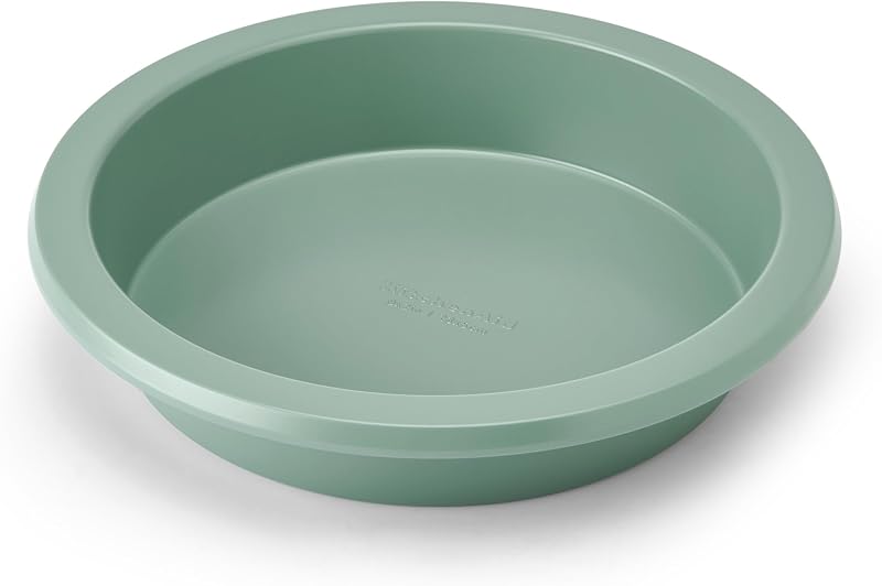 Nonstick Aluminized Steel Round Cake Pan, Dishwasher Safe, 9 Inch, Cardamom
