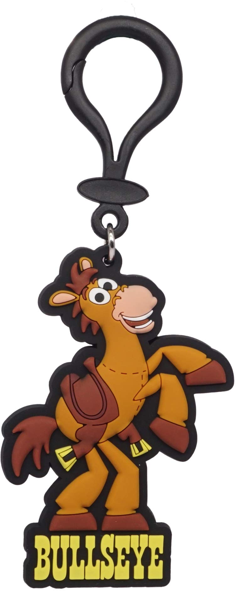 Disney Toy Story Bullseye Soft Touch PVC ID Tag Bag Clip