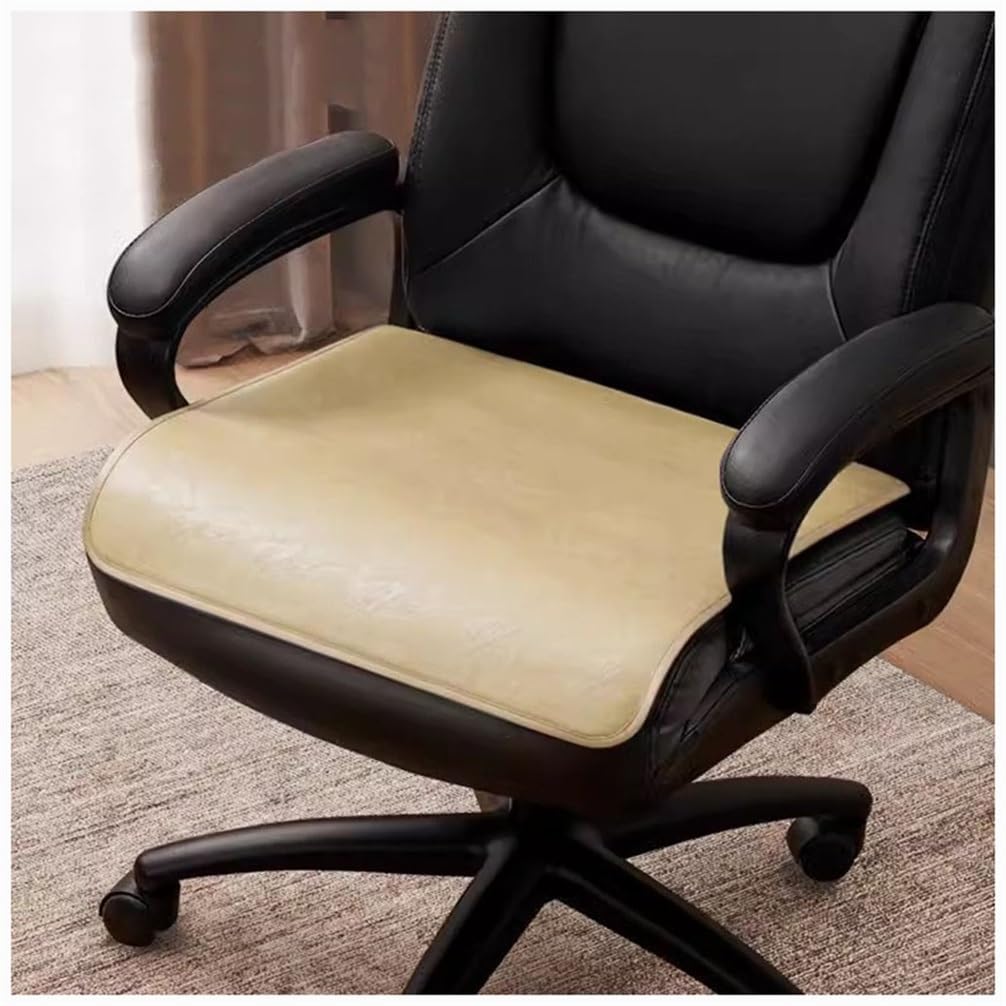 SVFOEBJM Chair Cushions for Dining Chairs 40 * 40cm 45 * 45cm 50 * 50cm Leather Office Non-Slip Home Seat Cushion Square Boss Chair Pad