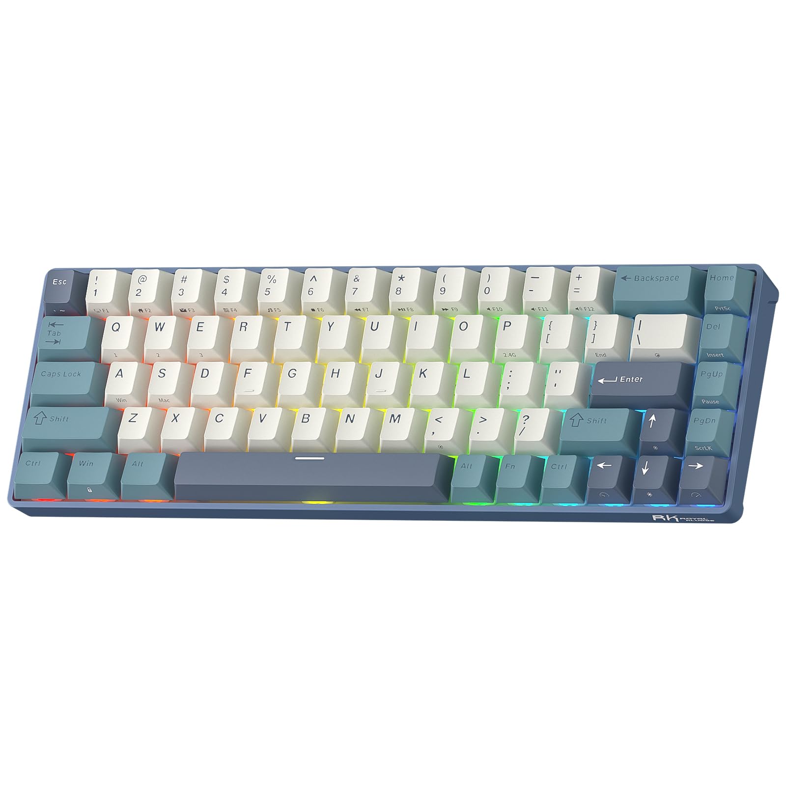 RK ROYAL KLUDGE RK68 65% RGB Clavier mécanique sans Fil pour Les Jeux, Le Travail