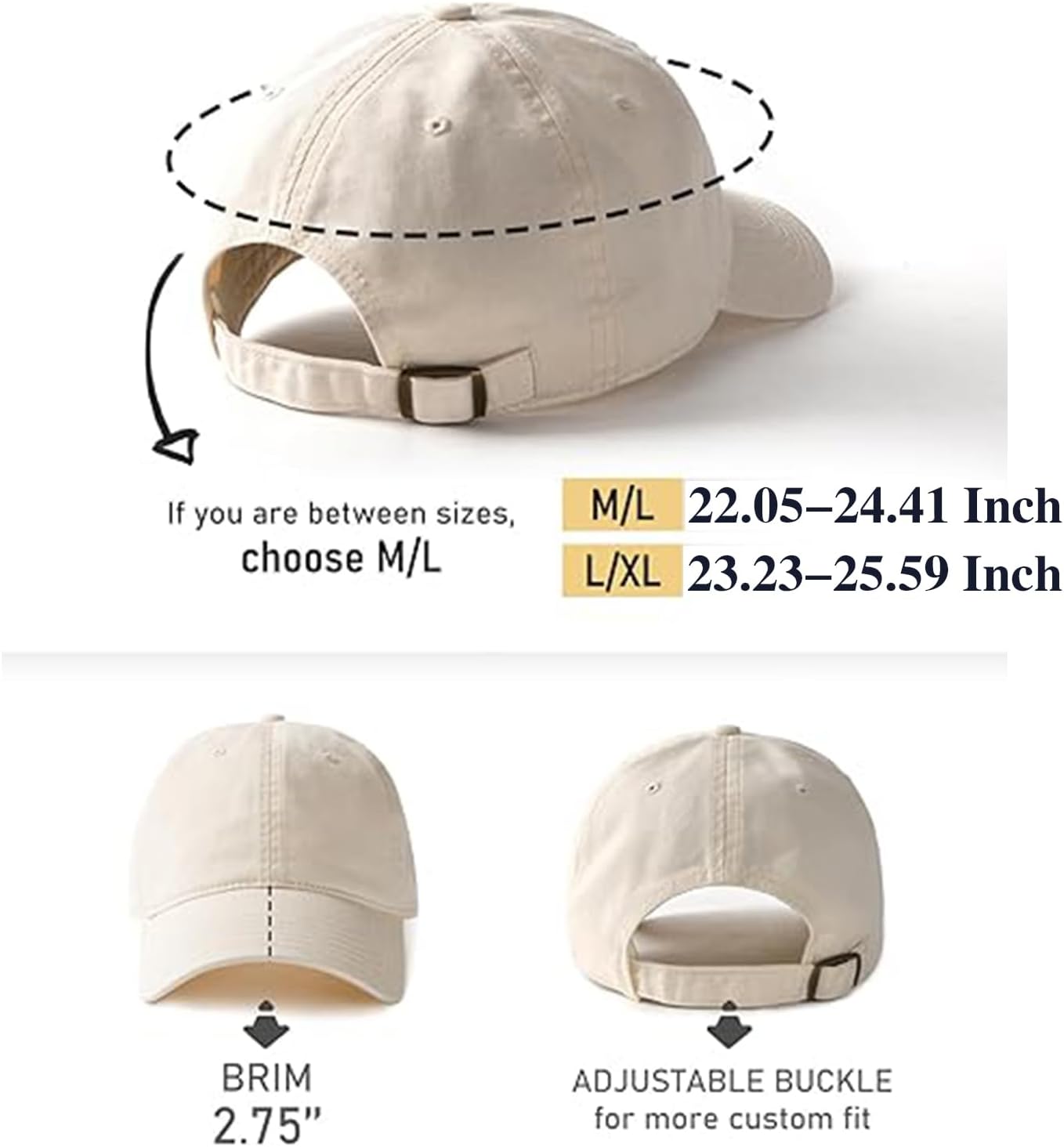 2 Packs Womens Baseball Caps Plain Baseball Hat Summer Sun Visor Hats Baseball Cap Men Adjustable Dad-Hat - Image 2