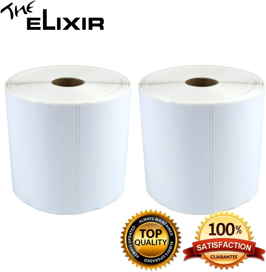 2 Roll of 450 Label 4x6 Direct Thermal for Zebra 2844 ZP-450 ZP-500 ZP-505 Shipping Labels Perfect Roll for 1 inch CORE Thermal Label 4 x 6