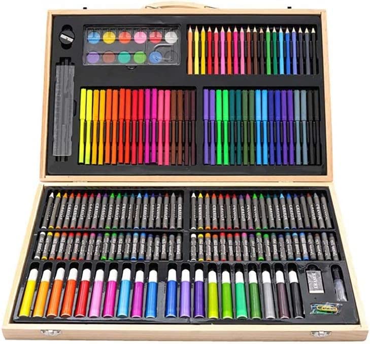 VENEXA 180PCS Oil Colored Pencils Set Sketch Soft Core Professional Art Supplies for Adults Artist Drawing Coloring with Portable Case