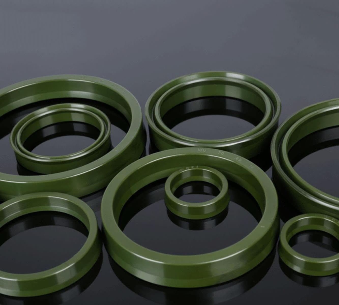 Hydraulikzylinder-Öldichtring – Gummi-Doppellippe, ID 12–70 Mm, YXd/IDU/U-Typ, PU, Für Welle, 28x36x10 Mm