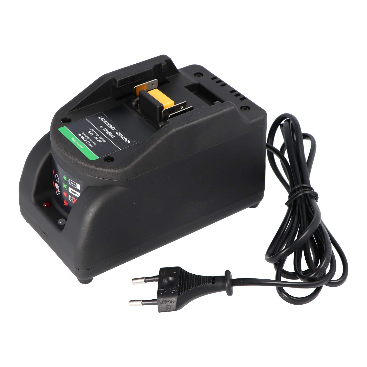 Cargador rápido para batería Birchmeier P5100, cargador para jeringa trasera Birchmeier Rec 15 ABZ, Rec 15 PZ1, máx. 3 A de corriente de carga.