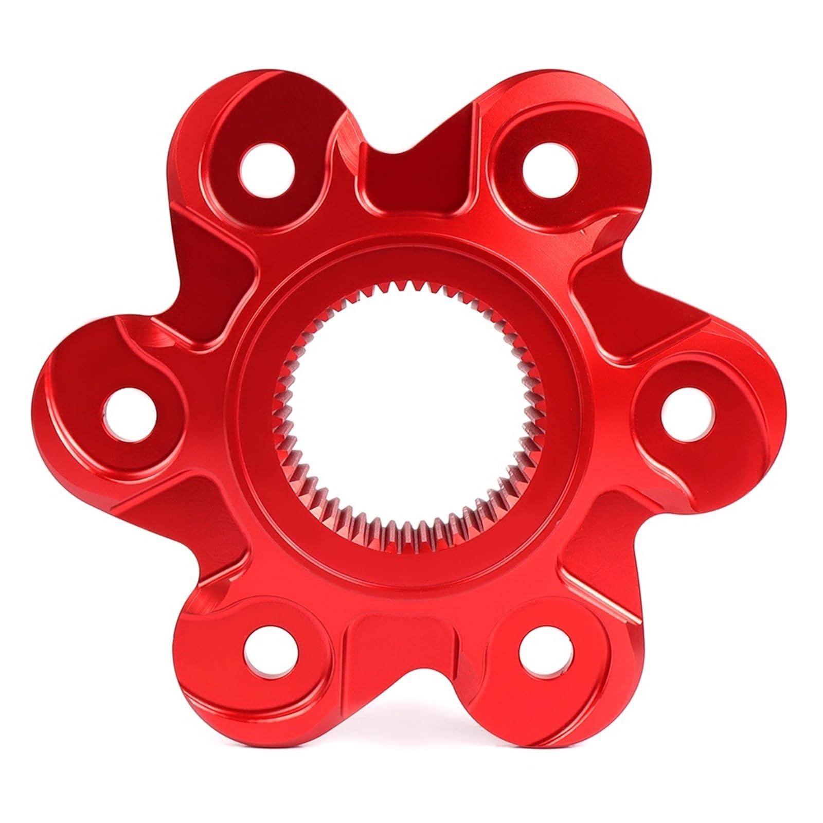 LKHJDBIY Engine Sprocket Cover Fit For Ducati Monster S2R S4R S4RS 748/916/998/996/848 5/6 Holes Rear Wheel Axle Cover Sprocket Hub Carrier Motorcycle Chain Guard(6 Holes Red)