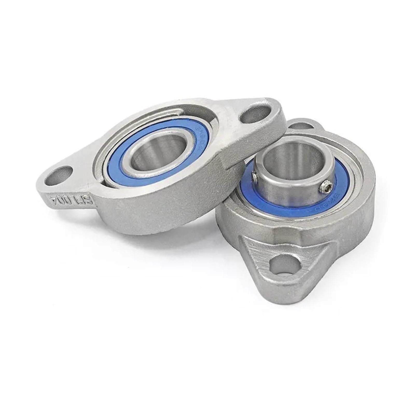 Cuscinetto con supporto integrato Sede del cuscinetto in miniatura in acciaio inossidabile 304 da 2/4 pezzi, blocco da 10 mm a 30 mm(SKFL003 17MM,2PCS)