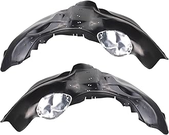 TRQ Front Driver and Passenger Side Inner Fender Liner Set Compatible with 2011-2014 Ford F-150 Truck V6 3.5L