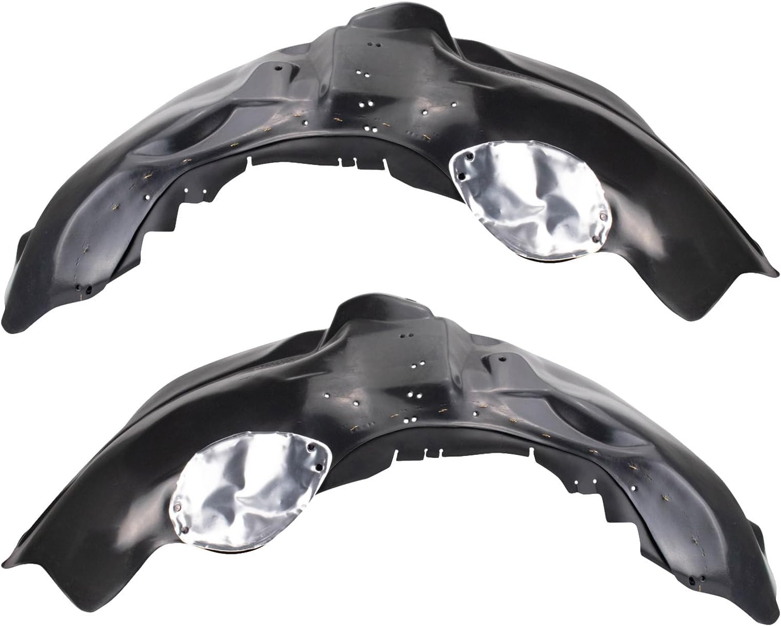 TRQ Front Driver and Passenger Side Inner Fender Liner Set Compatible with 2011-2014 Ford F-150 Truck V6 3.5L