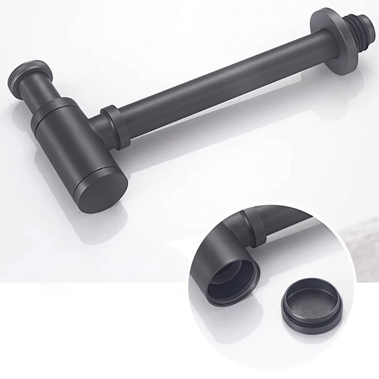 Siphon Waschbecken Mit Geruchsverschluss,Verstellbares Abflussrohr,Bächlein Siphon Für Die Küchenspüle,Niversal Abflussrohr 1 1/4"