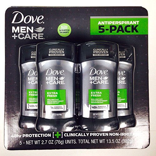 Image of Dove Men Care Deodorant, Extra Fresh (2.7 oz, 5 pk.)