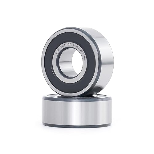 Miniatura 37 de XIKE 2 Pcs 3300-2RS/5300-2RS Sealed Angular Contact Ball Bearing 10x35x19mm Double Row, Fits DIY/CNC/Motor/Auto A/C, Water