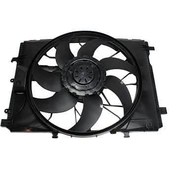 for Mercedes-Benz E200/E250/E300/E350/E400/E500/E550/E Class/E63 AMG/E63 AMG S Cooling Fan Assembly for Radiator/A/C Condenser 2010-2016 w/Brushless Motor w/Fan Module for MB3115122 | 204 906-68 02