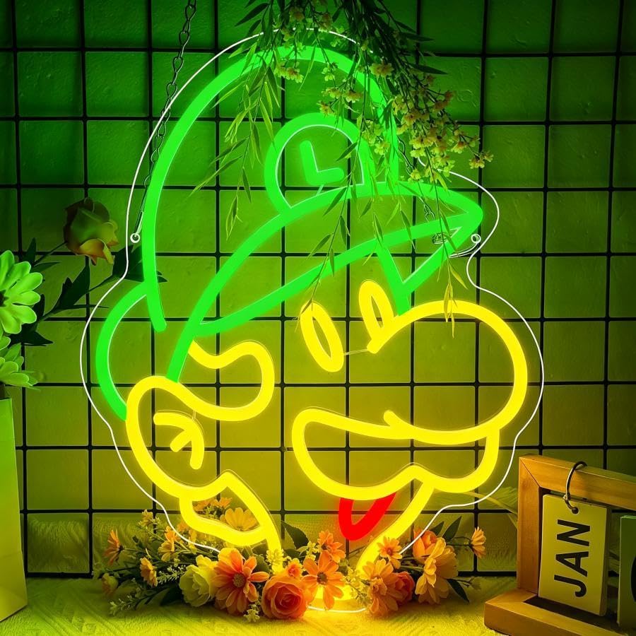 Image of Gaming Neon Sign for Wall Decor Game LED Neon Lights Anime Wall Art Decor Gaming Light Up Signs for Game Room Boys Room Man Cave Gaming Neon Signs Gifts for Men Kids Gamers Size 16.1 * 12.8 in(XD152)